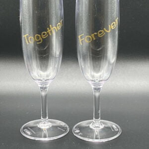 Champagneglas Together Forever