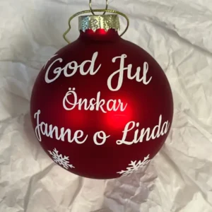 Julpresent Julgranskula med namn