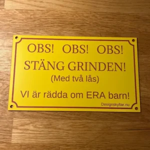 Grindskylt förskola