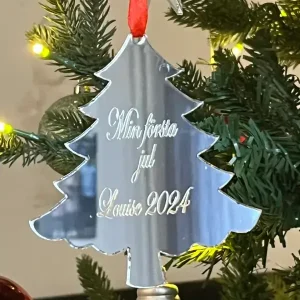 a christmas tree with ornaments